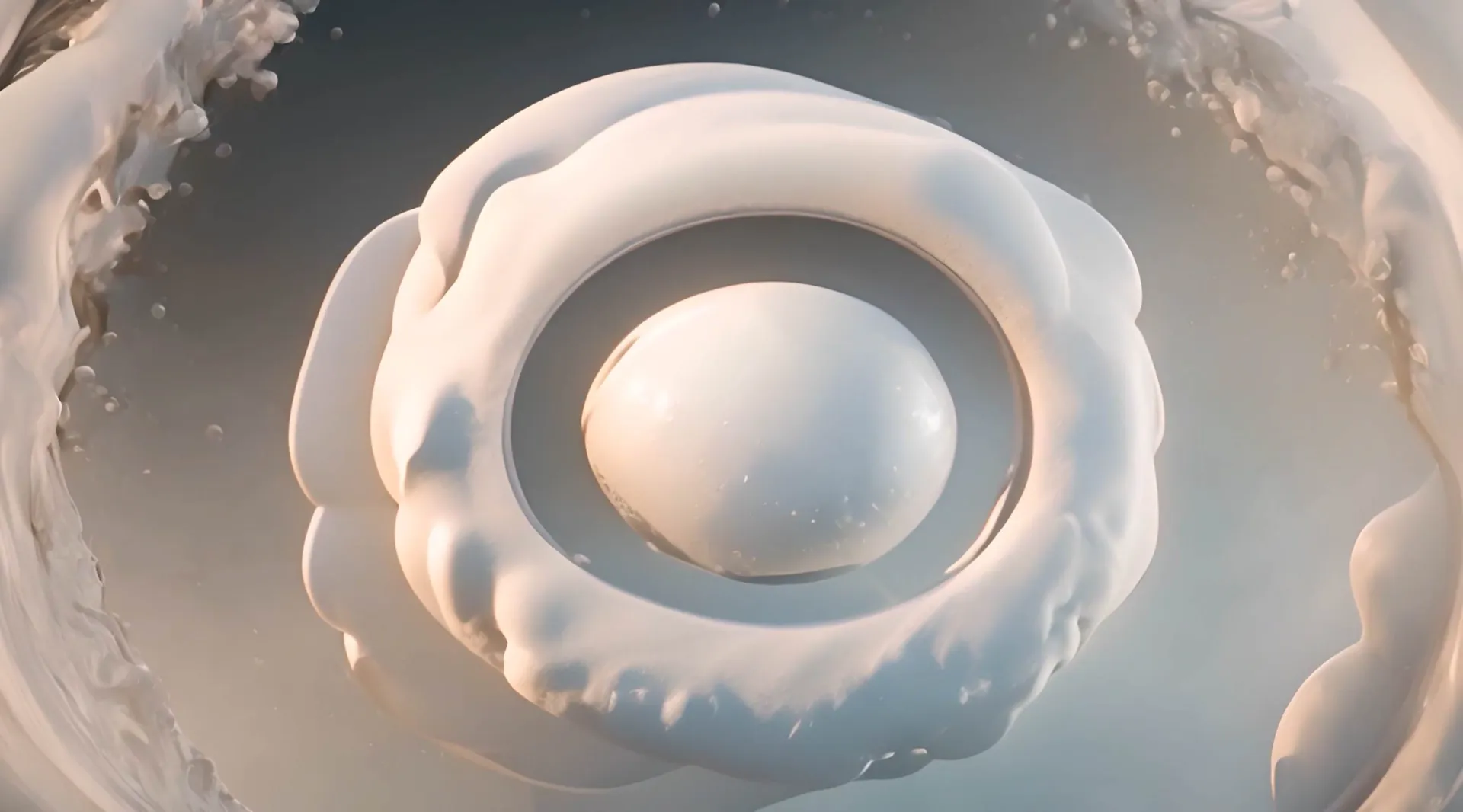 Surreal Milk Whirlpool Abstract Video Backdrop